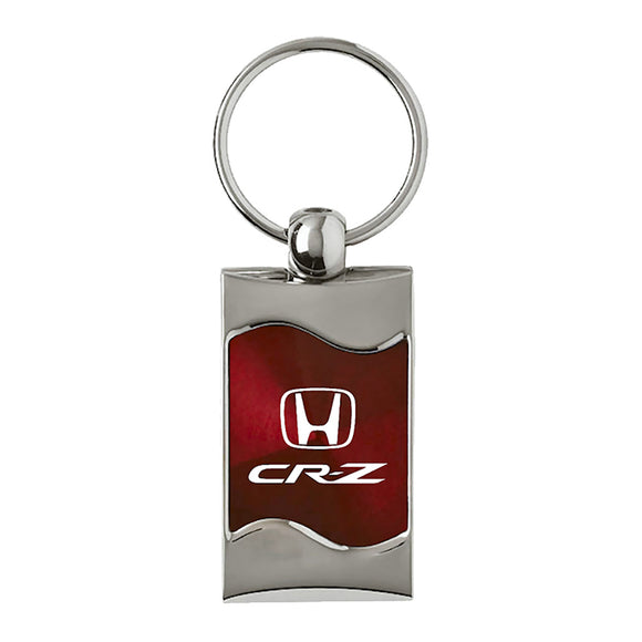 Honda CR-Z Keychain & Keyring - Burgundy Wave (KC3075.CRZ.BUR)