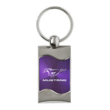 Ford Mustang Keychain & Keyring - Purple Wave (KC3075.MUS.PUR)
