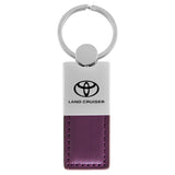Toyota Land Cruiser Keychain & Keyring - Duo Premium Purple Leather (KC1740.LAC.PUR)