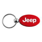 Jeep Keychain & Keyring - Red Oval (KC1340.JEE.RED)