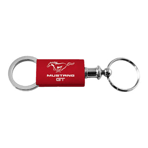 Ford Mustang GT Keychain & Keyring - Red Valet (KC3718.MGT.RED)