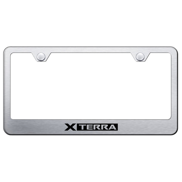 Nissan Xterra Brushed License Plate Frame (LF.XTE.ES)