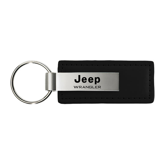 Jeep Wrangler Keychain & Keyring - Premium Leather (KC1540.WRA)
