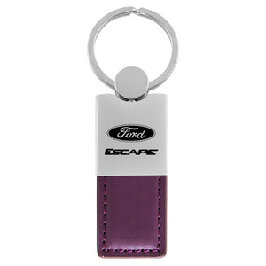 Ford Escape Keychain & Keyring - Duo Premium Purple Leather (KC1740.XCA.PUR)