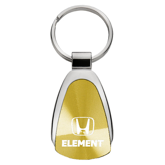 Honda Element Keychain & Keyring - Gold Teardrop (KCGOLD.ELE)
