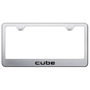 Nissan Cube Brushed License Plate Frame (LF.CUBE.ES)