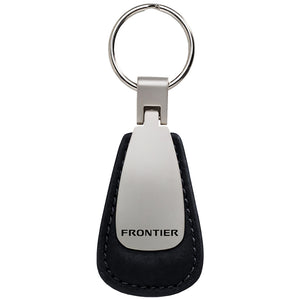 Nissan Frontier Keychain & Keyring - Black Leather Teardrop (KCTL.FRO.BLK)