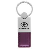 Toyota Corolla Keychain & Keyring - Duo Premium Purple Leather (KC1740.COR.PUR)