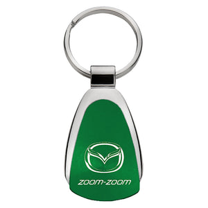 Mazda Zoom Zoom Keychain & Keyring - Green Teardrop (KCGR.ZOO)