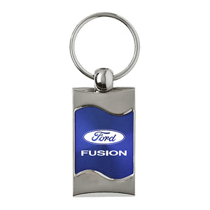 Ford Fusion Keychain & Keyring - Blue Wave (KC3075.FUS.BLU)