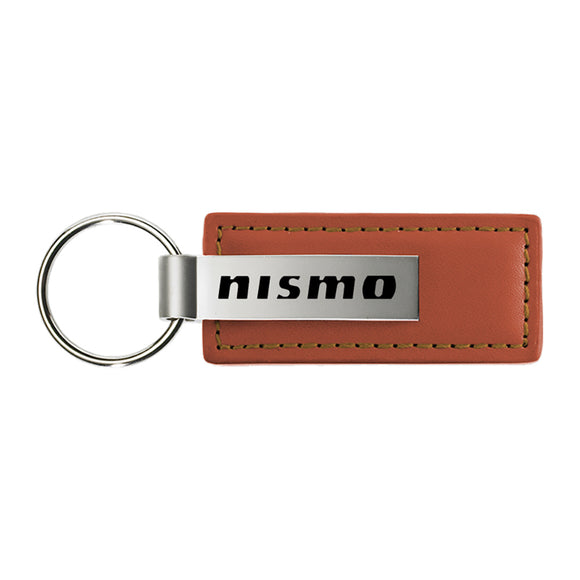 Nissan Nismo Keychain & Keyring - Brown Premium Leather (KC1541.NSM)