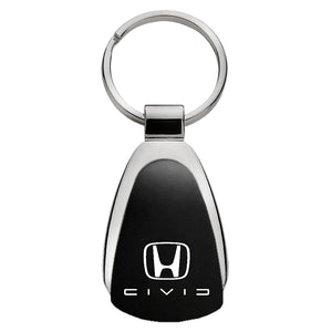 Honda Civic Reverse C Keychain & Keyring - Black Teardrop (KCK.CIVC)