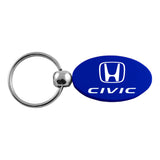 Honda Civic Keychain & Keyring - Blue Oval (KC1340.CIV.BLU)