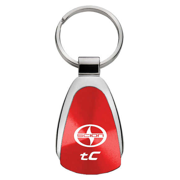 Scion tC Keychain & Keyring - Red Teardrop (KCRED.STC)