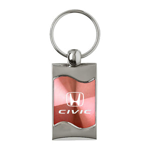 Honda Civic Keychain & Keyring - Pink Wave (KC3075.CIV.PNK)