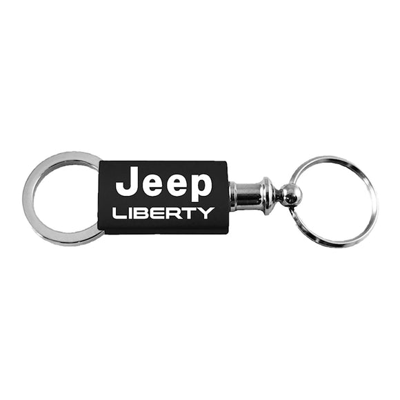 Jeep Liberty Keychain & Keyring - Black Valet (KC3718.LIB.BLK)