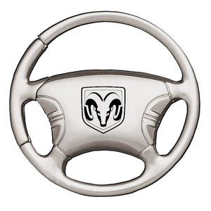 Dodge Ram Head Keychain & Keyring - Steering Wheel (KCW.RAMH)