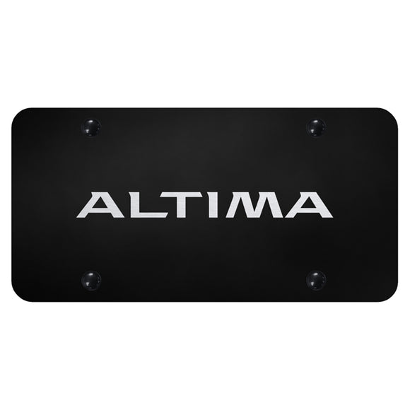 Nissan Altima Laser Etched on Black Plate (PL.ALT.EB)
