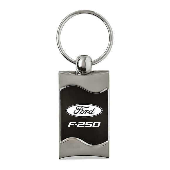 Ford F-250 Keychain & Keyring - Black Wave (KC3075.F25.BLK)