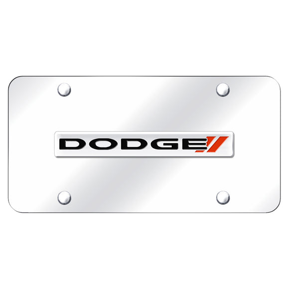 Dodge Stripe Logo Chrome on Chrome Plate (AG-DODS.N.CC)