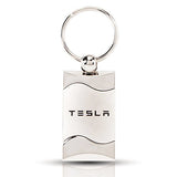 Tesla Keychain & Keyring - Silver Wave (KC3075.TESLA.SIL)