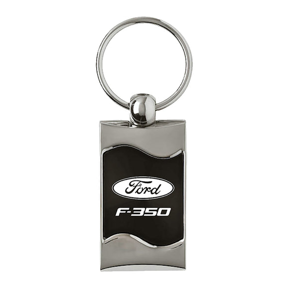 Ford F-350 Keychain & Keyring - Black Wave (KC3075.F35.BLK)