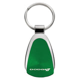 Dodge Stripe Keychain & Keyring - Green Teardrop (KCGR.DODS)