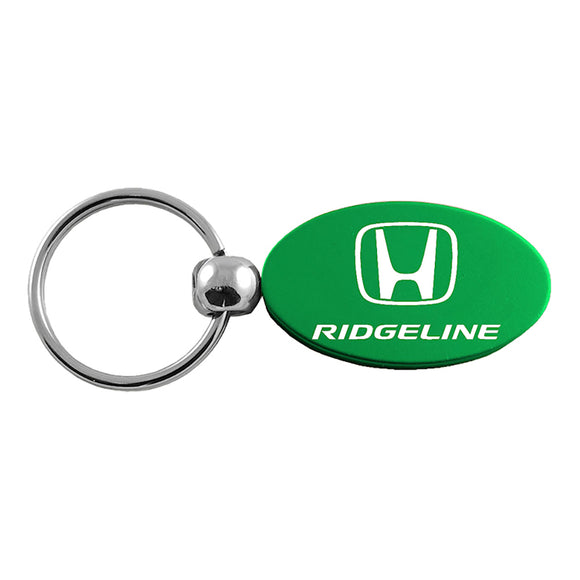 Honda Ridgeline Keychain & Keyring - Green Oval (KC1340.RID.GRN)