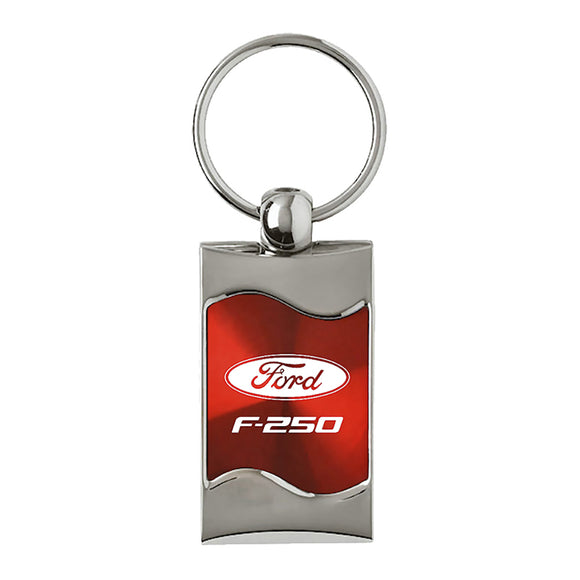 Ford F-250 Keychain & Keyring - Red Wave (KC3075.F25.RED)