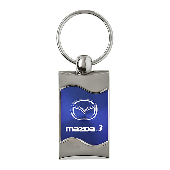 Mazda 3 Keychain & Keyring - Blue Wave (KC3075.MZ3.BLU)