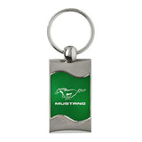 Ford Mustang Keychain & Keyring - Green Wave (KC3075.MUS.GRN)