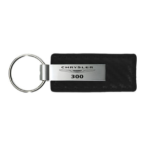 Chrysler 300 Keychain & Keyring - Carbon Fiber Texture Leather (KC1550.300)