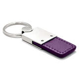 Mazda Zoom Zoom Keychain & Keyring - Duo Premium Purple Leather (KC1740.ZOO.PUR)