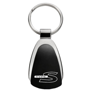 Acura Type S Keychain & Keyring - Black Teardrop (KCK.TYP)