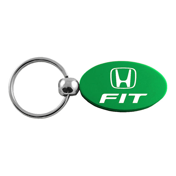 Honda Fit Keychain & Keyring - Green Oval (KC1340.FIT.GRN)