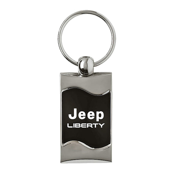 Jeep Liberty Keychain & Keyring - Black Wave (KC3075.LIB.BLK)