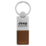 Jeep Patriot Keychain & Keyring - Duo Premium Brown Leather (KC1740.PAR.BRN)