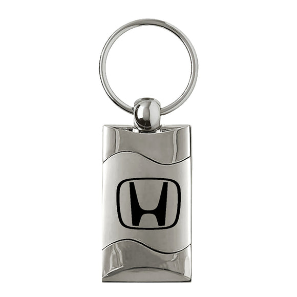 Honda Keychain & Keyring - Silver Wave (KC3075.H.SIL)