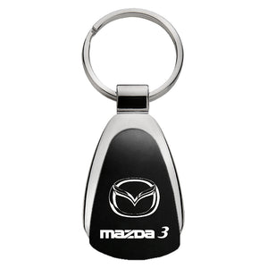 Mazda 3 Keychain & Keyring - Black Teardrop (KCK.MZ3)