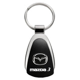 Mazda 3 Keychain & Keyring - Black Teardrop (KCK.MZ3)