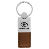 Toyota RAV4 Keychain & Keyring - Duo Premium Brown Leather (KC1740.RAV.BRN)