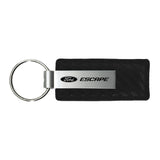 Ford Escape Keychain & Keyring - Carbon Fiber Texture Leather (KC1550.XCA)