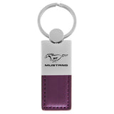 Ford Mustang Keychain & Keyring - Duo Premium Purple Leather (KC1740.MUS.PUR)