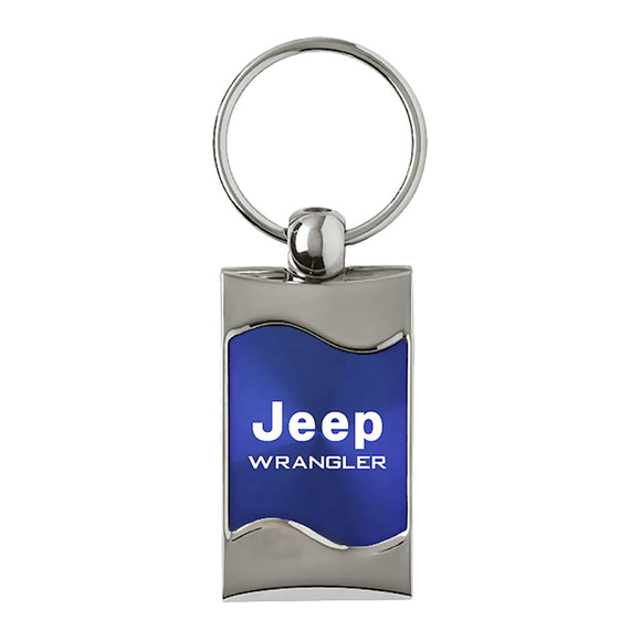 Jeep Wrangler Keychain & Keyring - Blue Wave (KC3075.WRA.BLU)