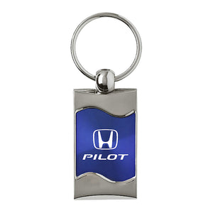 Honda Pilot Keychain & Keyring - Blue Wave (KC3075.PIL.BLU)