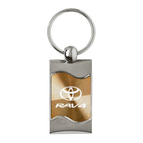 Toyota RAV4 Keychain & Keyring - Gold Wave (KC3075.RAV.GLD)
