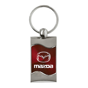 Mazda Keychain & Keyring - Burgundy Wave (KC3075.MAZ.BUR)