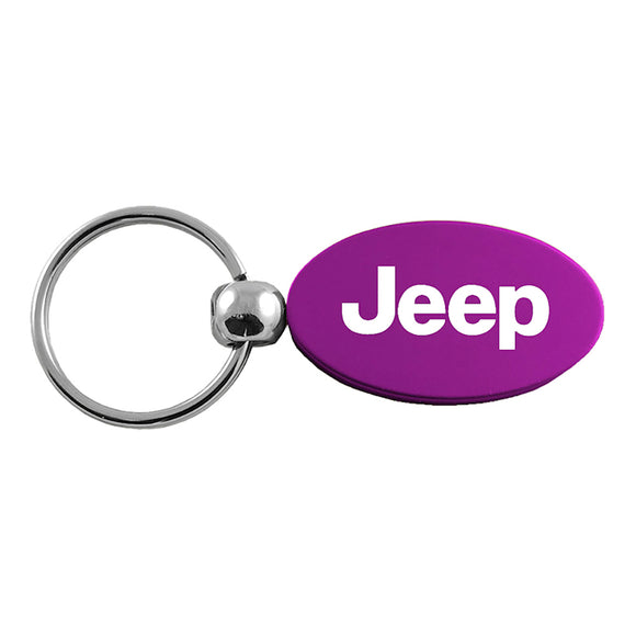 Jeep Keychain & Keyring - Purple Oval (KC1340.JEE.PUR)