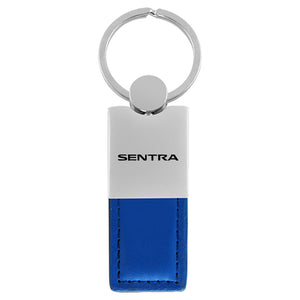 Nissan Sentra Keychain & Keyring - Duo Premium Blue Leather (KC1740.SEN.BLU)