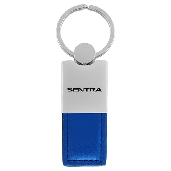 Nissan Sentra Keychain & Keyring - Duo Premium Blue Leather (KC1740.SEN.BLU)